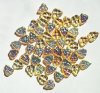 50 10x8mm Transparent Light Topaz AB Leaf Beads